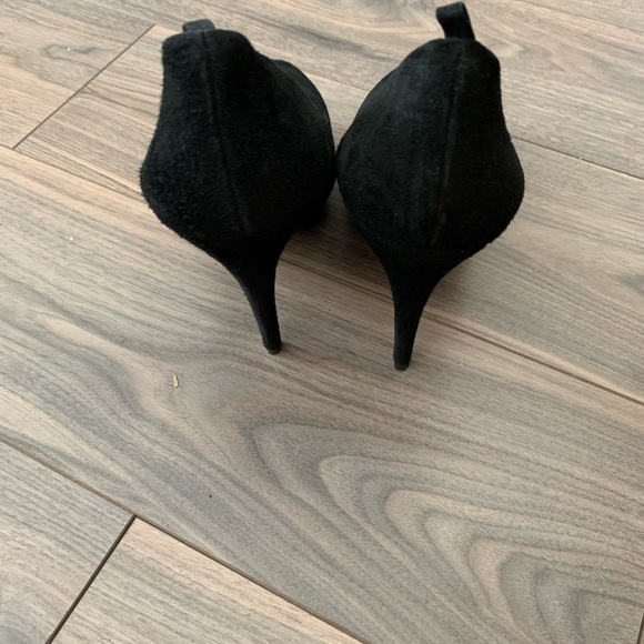 Aldo Black Suede Platform Heels - Picture 5 of 6